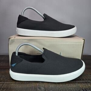 Vessi Boardwalk Slip On Mens Size 8 Waterproof Shoes Sneakers Boulder Black